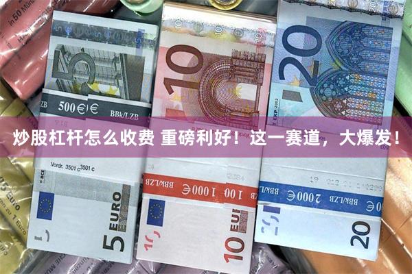 炒股杠杆怎么收费 重磅利好！这一赛道，大爆发！