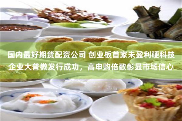 国内最好期货配资公司 创业板首家未盈利硬科技企业大普微发行成功，高申购倍数彰显市场信心