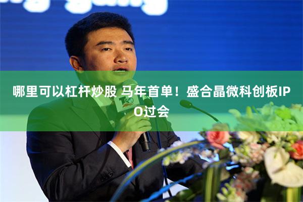哪里可以杠杆炒股 马年首单!盛合晶微科创板IPO过会