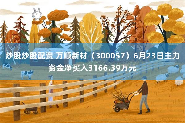 炒股炒股配资 万顺新材（300057）6月23日主力资金净买入3166.39万元