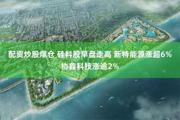 配资炒股爆仓 硅料股早盘走高 新特能源涨超6%协鑫科技涨逾2%