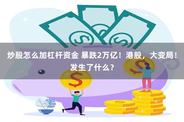 炒股怎么加杠杆资金 暴跌2万亿！港股，大变局！发生了什么？