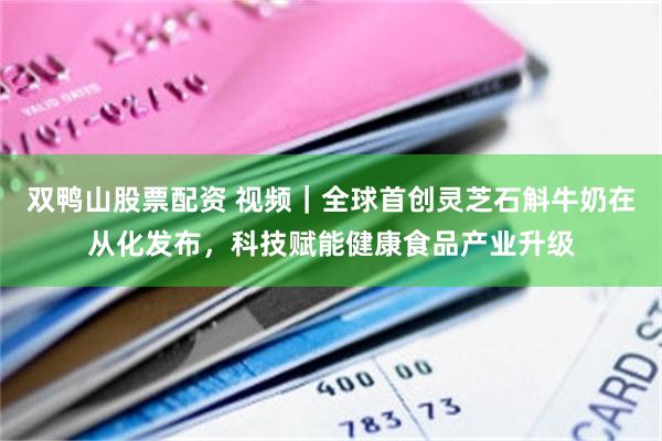 双鸭山股票配资 视频｜全球首创灵芝石斛牛奶在从化发布，科技赋能健康食品产业升级