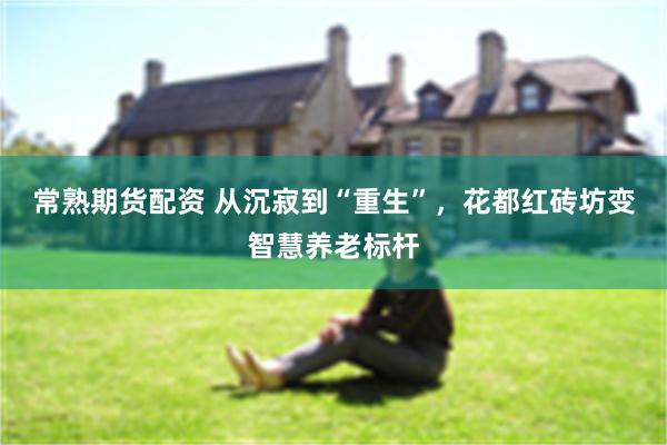 常熟期货配资 从沉寂到“重生”，花都红砖坊变智慧养老标杆