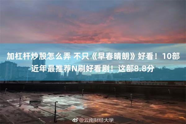 加杠杆炒股怎么弄 不只《早春晴朗》好看！10部近年最推荐N刷好看剧！这部8.8分